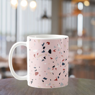 Moderne Abstracte Terrazzo Patroon uit het Midden Koffiemok