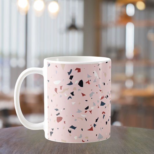 Moderne Abstracte Terrazzo Patroon uit het Midden Koffiemok