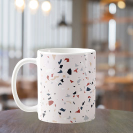 Moderne Abstracte Terrazzo Patroon uit het Midden  Koffiemok