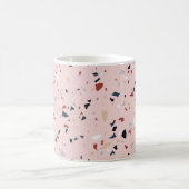 Moderne Abstracte Terrazzo Patroon uit het Midden Koffiemok (Center)