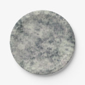 Moderne Abstracte Textuur Grijs Lavendel Salie Gro Papieren Bordje (Voorkant)