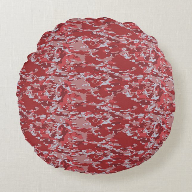 Moderne Abstracte Textuurontwerp Rond Kussen (Voorkant)