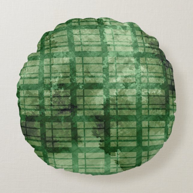 Moderne Abstracte Textuurontwerp Rond Kussen (Voorkant)