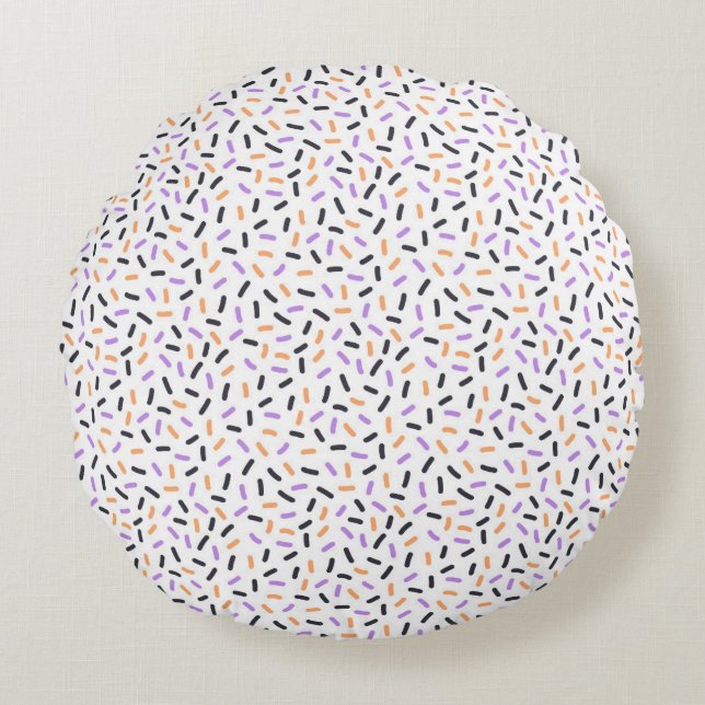 Moderne Abstracte Textuurontwerp Rond Kussen (Voorkant)