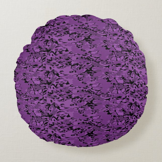 Moderne Abstracte Textuurontwerp Rond Kussen (Voorkant)