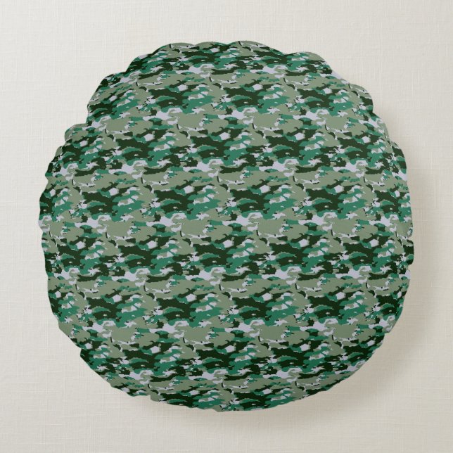 Moderne Abstracte Textuurontwerp Rond Kussen (Voorkant)