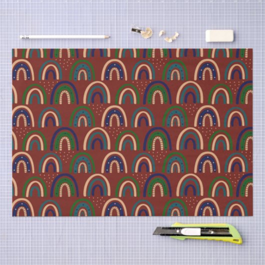 Moderne Abstracte Textuurontwerp Tissuepapier (Craft)