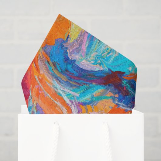 Moderne Abstracte Textuurontwerp Tissuepapier (Cadeauzakje)