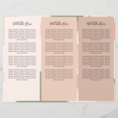 Moderne Abstracte tonnen goudbrochure (Achterkant)