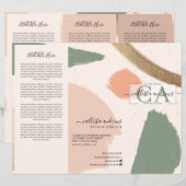 Moderne Abstracte tonnen goudbrochure (Voorkant / Achterkant)