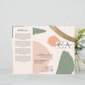 Moderne Abstracte tonnen goudbrochure (Staand voorkant)