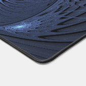 Moderne Abstracte Trendy Dusk Blue Fractal Art Bureaumat (Hoek)