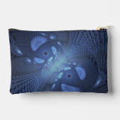 Moderne Abstracte Trendy Dusk Blue Fractal Art Etui (Achterkant)