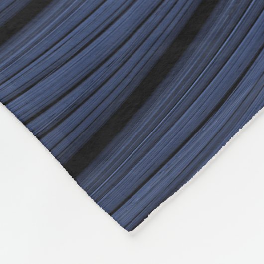 Moderne Abstracte Trendy Dusk Blue Fractal Art Fleece Deken (Hoek)