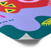 Moderne, abstracte trendy kleurrijke kunstwerken a poster (Hoek)