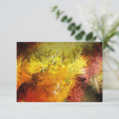 Moderne Abstracte Trouw-RSVP Luxe Kaart (Staand voorkant)