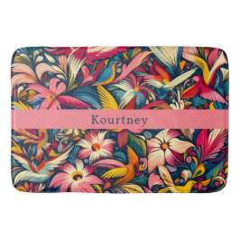 Moderne abstracte tuinkunst badmat