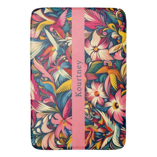 Moderne abstracte tuinkunst badmat (Voorkant Verticaal)