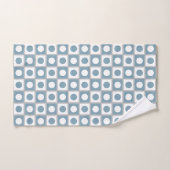 Moderne Abstracte Turquoise & Wit Bad Handdoek (Handdoek)