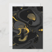 Moderne Abstracte uitnodiging voor marmer Afstuder (Achterkant)