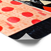 Moderne abstracte vaas met bloemen poster (Hoek)