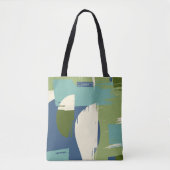 Moderne Abstracte veelkleurige Tote Bag (Voorkant)