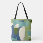 Moderne Abstracte veelkleurige Tote Bag (Achterkant)