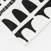 Moderne abstracte vensters met zwarte afbeelding fleece deken (Hoek)