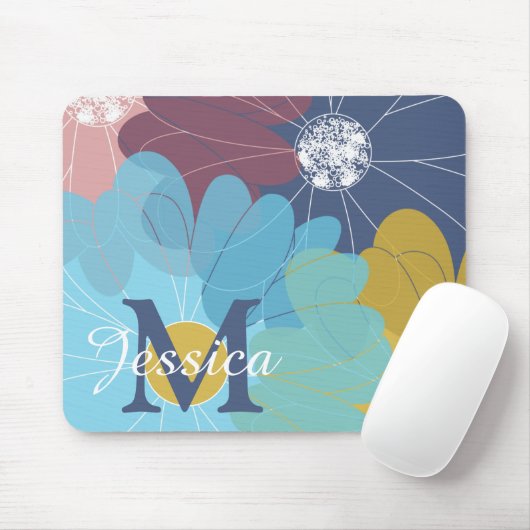 Moderne Abstracte ventilatorkunst op maat Muismat (Met muis)