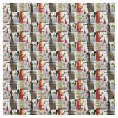 Moderne Abstracte verbinding halverwege de eeuw Stof (Swatch)
