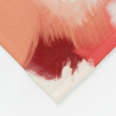 Moderne abstracte verf blauwgroen, geel, roomgroen fleece deken (Hoek)