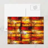 Moderne Abstracte verf Briefkaart (Voorkant / Achterkant)