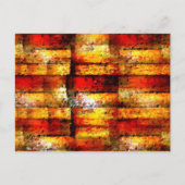 Moderne Abstracte verf Briefkaart (Voorkant)