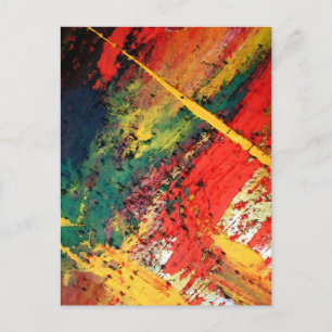 Moderne Abstracte verf Briefkaart