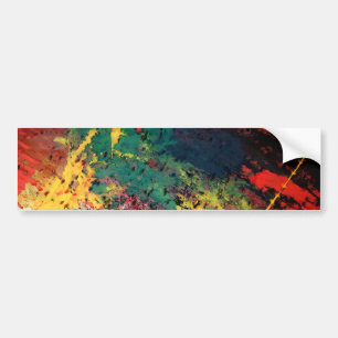 Moderne Abstracte verf Bumpersticker