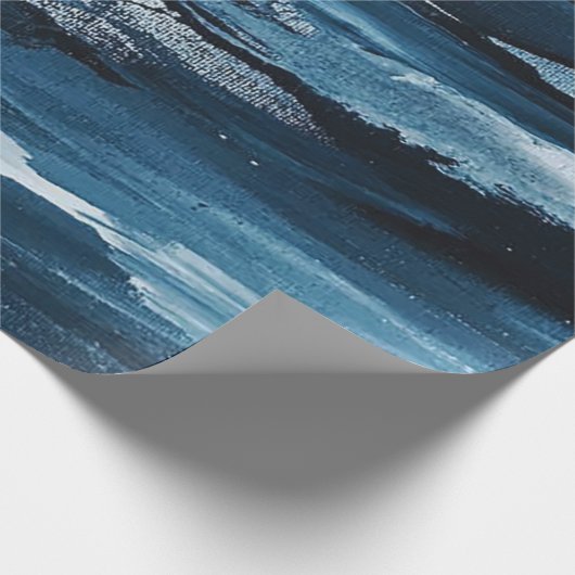 Moderne Abstracte verf Cadeaupapier (Hoek)