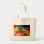 Moderne Abstracte verf Grote Tote Bag (Voorkant)