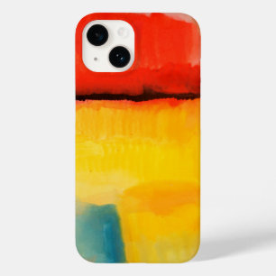 Moderne Abstracte verf met roodgeel Case-Mate iPhone Case