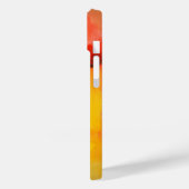 Moderne Abstracte verf met roodgeel Case-Mate iPhone Case (Achterkant / Links)