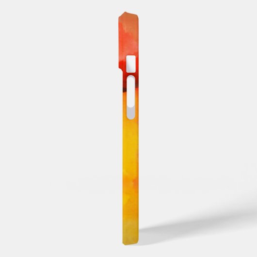 Moderne Abstracte verf met roodgeel Case-Mate iPhone Case (Achterkant / Links)