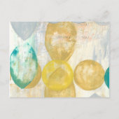 Moderne Abstracte verf op krantenpapier Briefkaart (Voorkant)