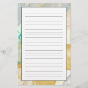 Moderne Abstracte verf op krantenpapier Briefpapier