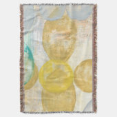 Moderne Abstracte verf op krantenpapier Deken (Voorkant Verticaal)