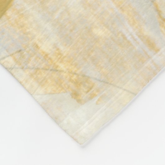 Moderne Abstracte verf op krantenpapier Fleece Deken (Hoek)