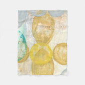 Moderne Abstracte verf op krantenpapier Fleece Deken (Voorkant)