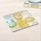 Moderne Abstracte verf op krantenpapier Kartonnen Onderzetters (Schuin)