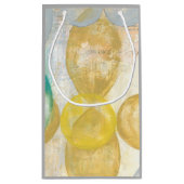 Moderne Abstracte verf op krantenpapier Klein Cadeauzakje (Achterkant)