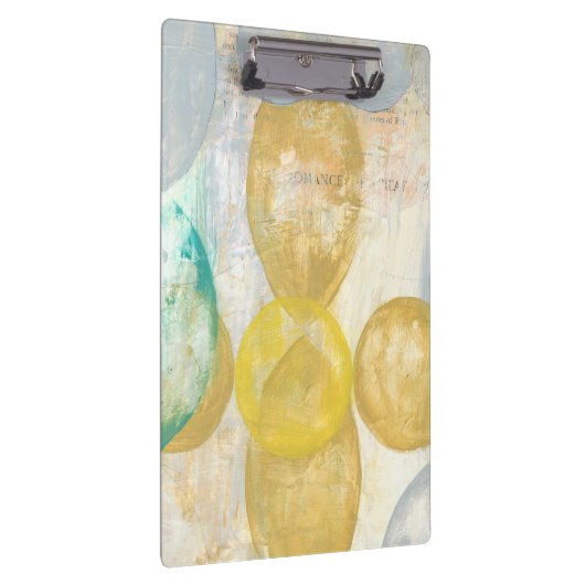 Moderne Abstracte verf op krantenpapier Klembord (Rechts)