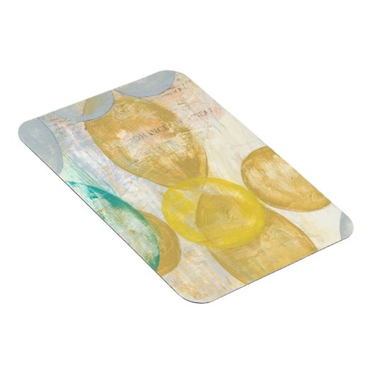 Moderne Abstracte verf op krantenpapier Magneet (Rechterzijde)