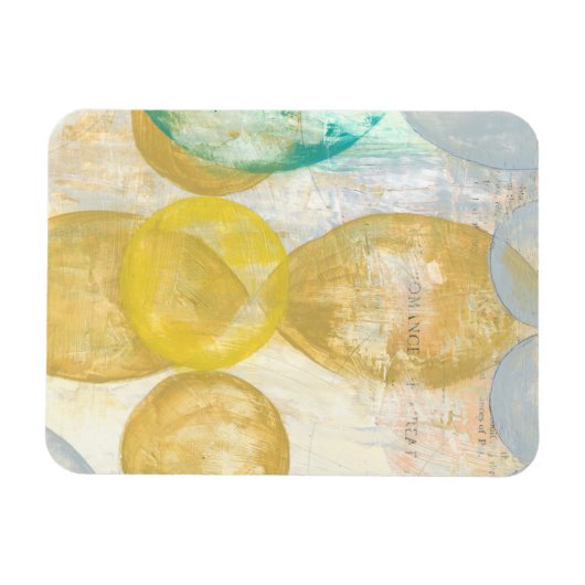 Moderne Abstracte verf op krantenpapier Magneet (Horizontaal)